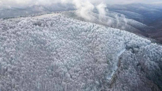 Bursa'da kar kartpostallık görüntüler oluşturdu