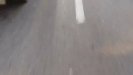 Bursa'da kaza anı motosiklet sürücüsünün kask kamerasında