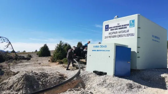 Bursa'da kırsal mahallelerde tankerle su taşımaya son