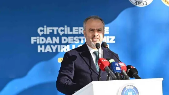 Bursa'da kırsaldaki çiftçilere 20 bin fidan dağıtıldı