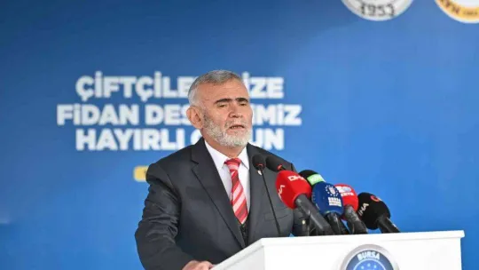 Bursa'da kırsaldaki çiftçilere 20 bin fidan dağıtıldı