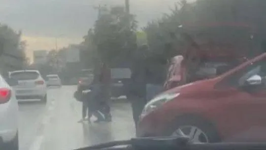 Bursa'da meydan muharebesi kameralara yansıdı