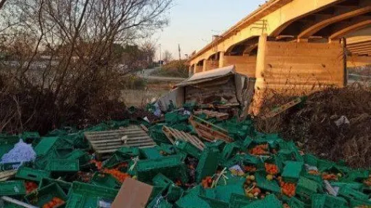 Bursa'da meyve yüklü kamyon dereye uçtu: 1 ölü