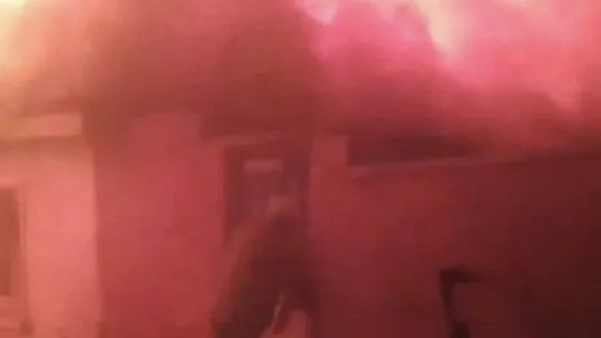 Bursa'da müstakil ev alev alev yandı