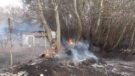 Bursa'da ormanlık alanda korkutan yangın havadan görüntülendi