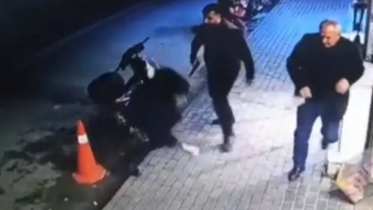 Bursa'da silahlı kavga kamerada