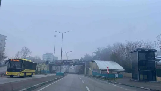 Bursa'da sis etkili oldu