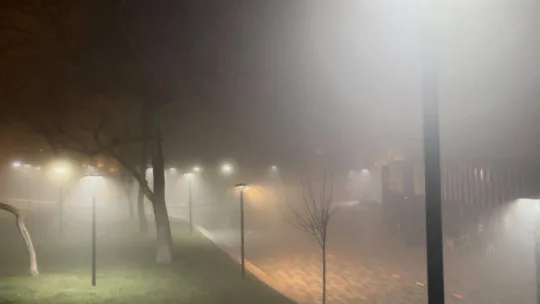 Bursa'da sisli hava etkisini gösterdi, görüş mesafesi 25 metreye düştü