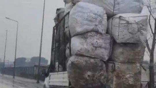 Bursa'da tehlikeli taşımacılık kamerada