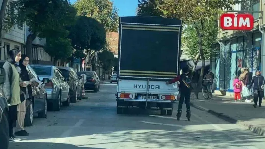 Bursa'da tehlikeli yolculuk