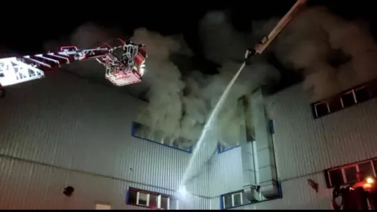 Bursa'da tekstil fabrikasında korkutan yangın