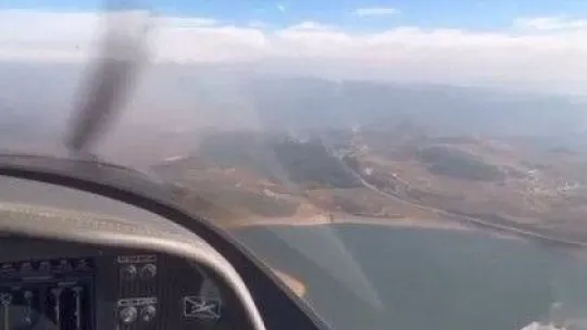 Bursa'da uçağın düşmeden önce kokpitten çekilen görüntüleri ortaya çıktı