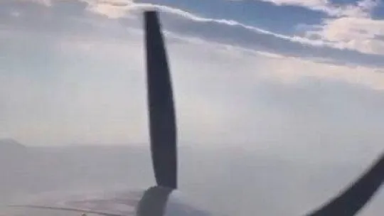 Bursa'da uçağın düşmeden önce kokpitten çekilen görüntüleri ortaya çıktı