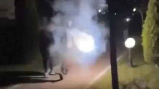 Bursa'da uzun namlulu maganda kamerada