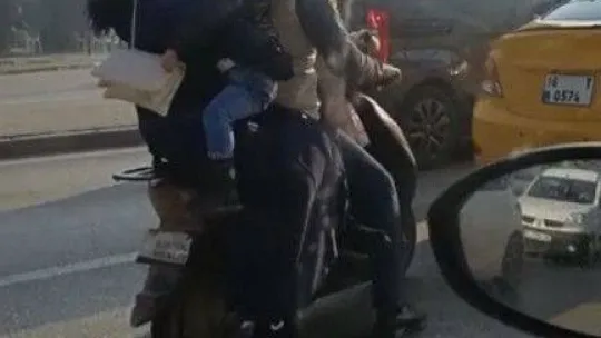 Bursa'da yaşanan ilginç anlar kameralarda