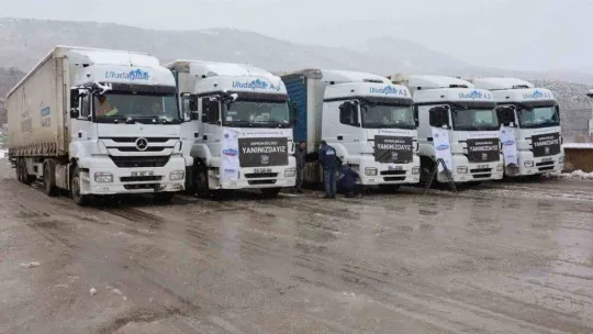 Bursa'dan Gaziantep'e erzak yardımı