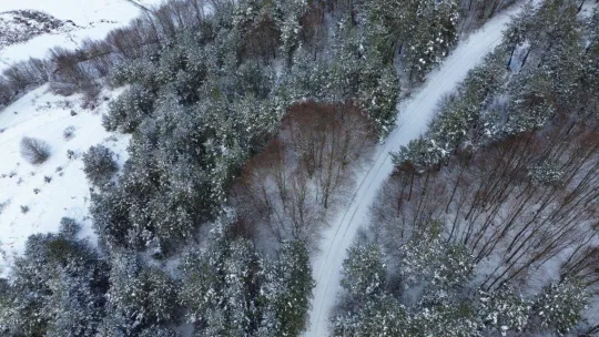Bursa'dan kar manzaraları