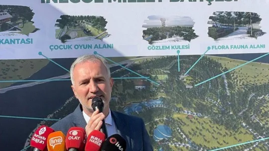 Bursa'nın en büyük millet bahçesi İnegöl'e yapılıyor