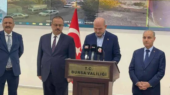 Bursa tarihinin en büyük uyuşturucu operasyonunu Bakan Soylu açıkladı