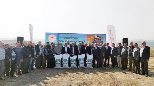 Bursalı çiftçilere ücretsiz buğday tohumu dağıtıldı