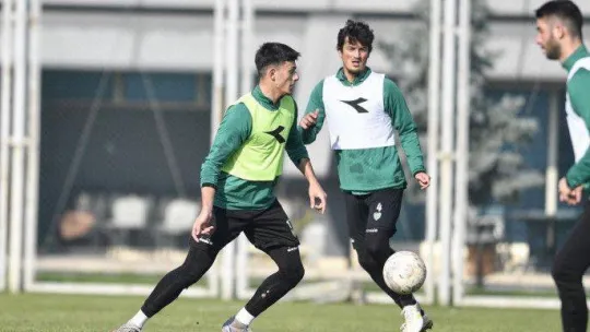 Bursaspor'da hücum ve savunma çalışması yapıldı