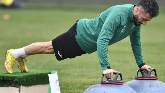 Bursaspor'dan sert antrenman