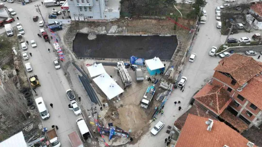 Büyükorhan Atıksu Arıtma Tesisi ve düğün salonu temeli atıldı