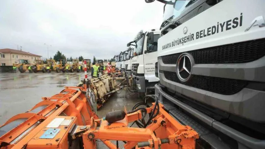 Büyükşehir karla mücadele için teyakkuza geçti