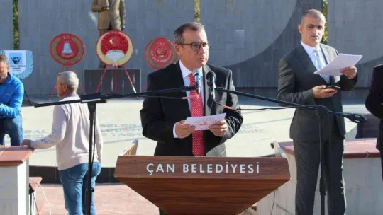 Çan'da 29 Ekim Cumhuriyet Bayramı kutlandı