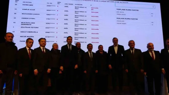 Çanakkale'de ilk kez ev sahibi olacaklar kura heyecanı yaşadı