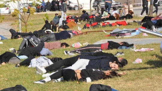 Çanakkale'de uçak kazası tatbikatı gerçekleştirildi
