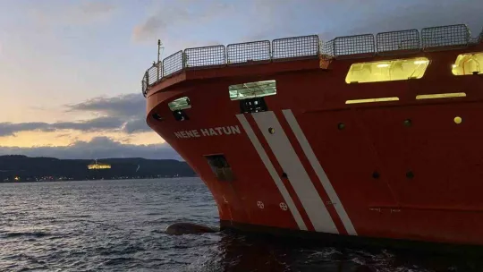 Çanakkale'den ikmal ve yardım malzemelerini alan 'Nene Hatun' İskenderun'a hareket edecek