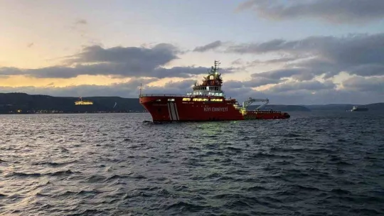 Çanakkale'den ikmal ve yardım malzemelerini alan 'Nene Hatun' İskenderun'a hareket edecek