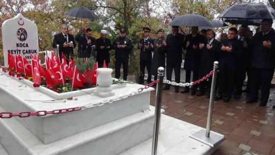 Çanakkale kahramanı Koca Seyit mezarı başında alındı