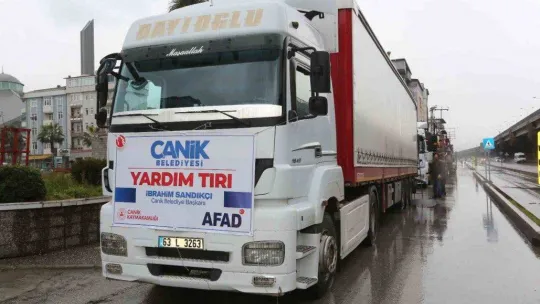 Canik'ten deprem bölgesine yardım seferberliği