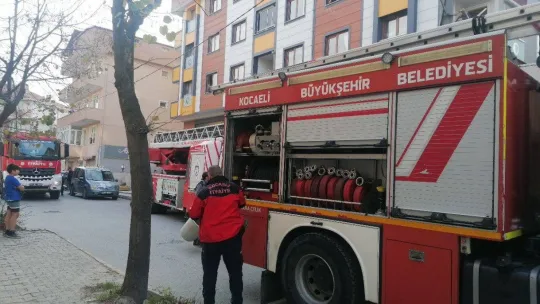 Çatıda süs bitkileri yandı, çıkan dumanlar paniğe sebep oldu