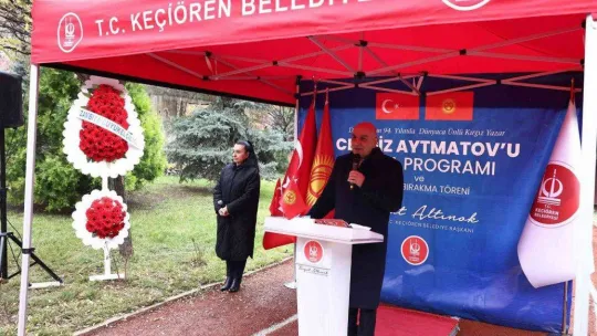 Cengiz Aytmatov 94'üncü doğum gününde Keçiören'de anıldı
