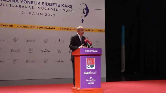 CHP Genel Başkanı Kılıçdaroğlu: 'Kadın ile erkek bir elmanın iki yarısı gibidir, eşittir'