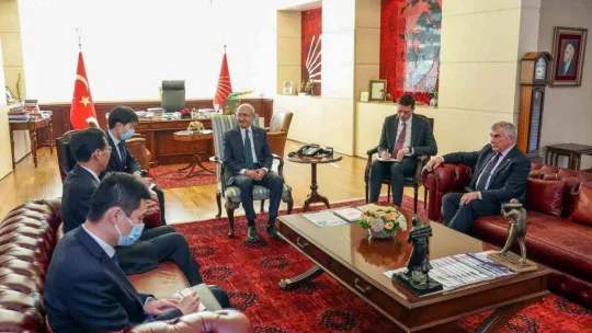 CHP lideri Kılıçdaroğlu, Çin'in Ankara Büyükelçisi Shaobin ile görüştü