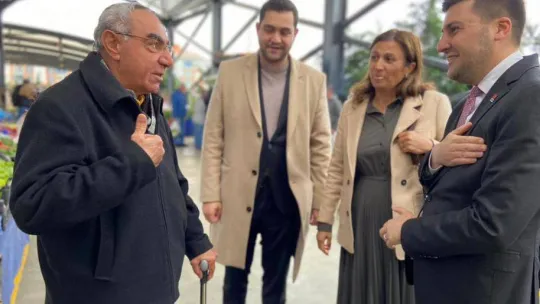 CHP'li adaylar, Pazarcı esnafından destek istedi