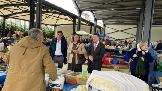 CHP'li adaylar, Pazarcı esnafından destek istedi