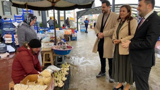 CHP'li adaylar, Pazarcı esnafından destek istedi