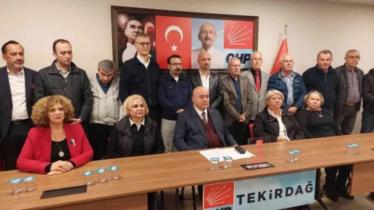 CHP Tekirdağ'dan toplu istifa açıklaması
