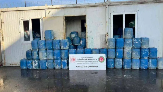 Çobanbey Gümrük Kapısı'nda 53,2 ton sülfürik asit ele geçirildi