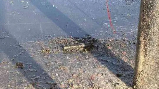 Çocuk parkında korkutan patlama