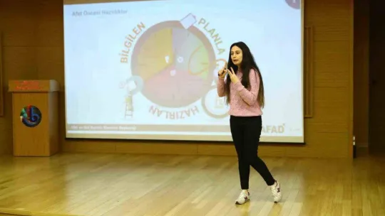 Çocuklara deprem bilinci dersi