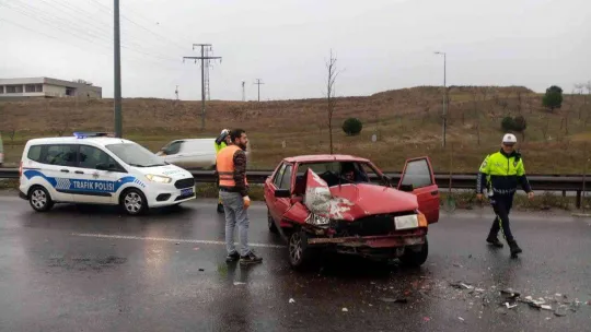 Çorlu'da 3 ayrı trafik kazası: 7 yaralı