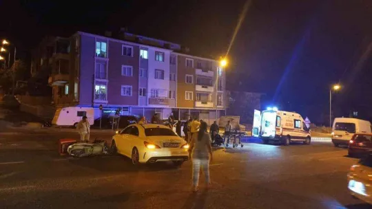Çorlu'da trafik kazası: 1 yaralı