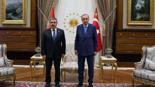 Cumhurbaşkanı Erdoğan, BBP Genel Başkanı Destici ile görüştü