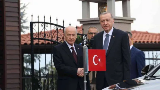 Cumhurbaşkanı Erdoğan'dan MHP Lideri Bahçeli'ye ziyaret